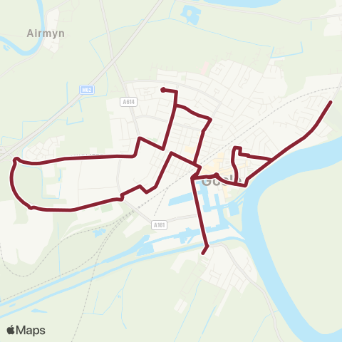 East Yorkshire Goole Cottingham St - Goole Cottingham St map