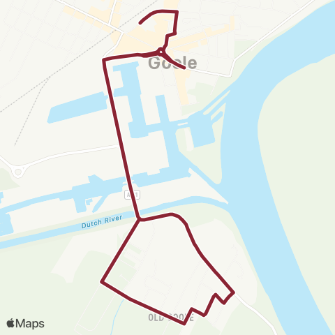 East Yorkshire Goole Interchange - Goole North Street map