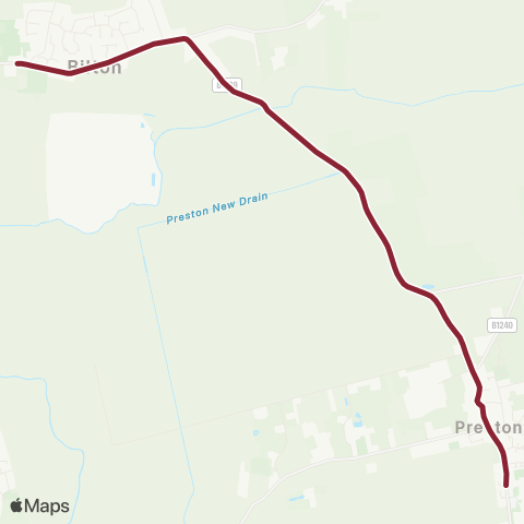 East Yorkshire Bilton Main Road - Preston Station Road map