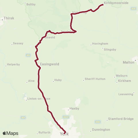 East Yorkshire Station Avenue - Market Place map