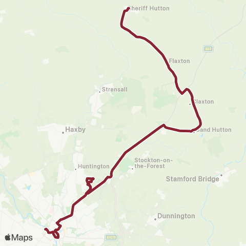 East Yorkshire Bus Station Stand 3 - Station Avenue map