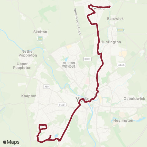 East Yorkshire Woodthorpe Shops - West Nooks map