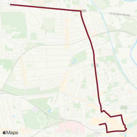 East Yorkshire Hull Interchange - Cottingham Grove map