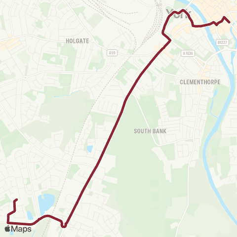 East Yorkshire Piccadilly - Woodthorpe Shops map