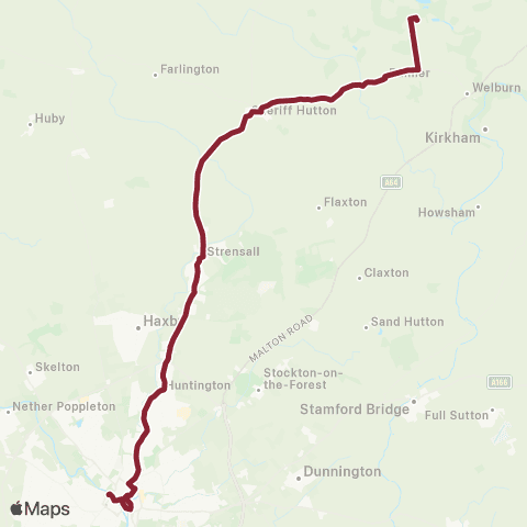 East Yorkshire Station Avenue - Castle Howard map