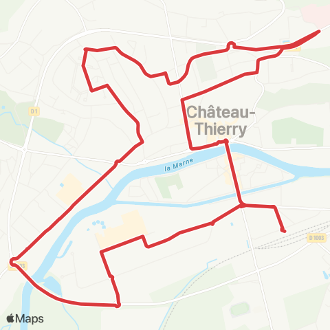 Fablio Château-Thierry Gare SNCF - Hôp. - Comtesses - Champunant - Gare SNCF map