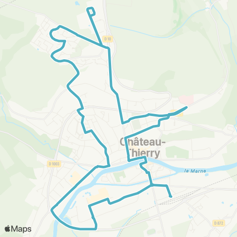 Fablio Château-Thierry Gare SNCF - Champunant - Comtesses - Hôp. - Gare SNCF map