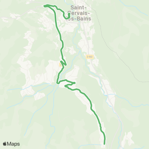 Facilibus Télécabines / le Châtelet - St Nicolas de Véroce map