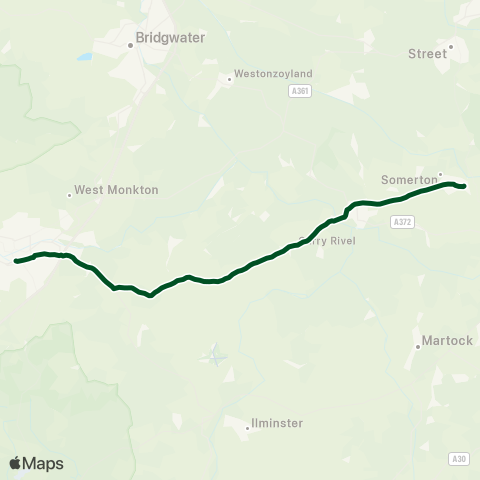 First Buses of Somerset Bus Station - White Hart map