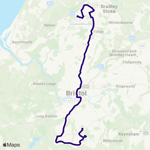 First Bristol Bath & the West Bus Station - Hengrove Depot map