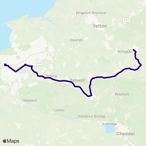 First Bristol Bath & the West Golden Lion - Interchange map