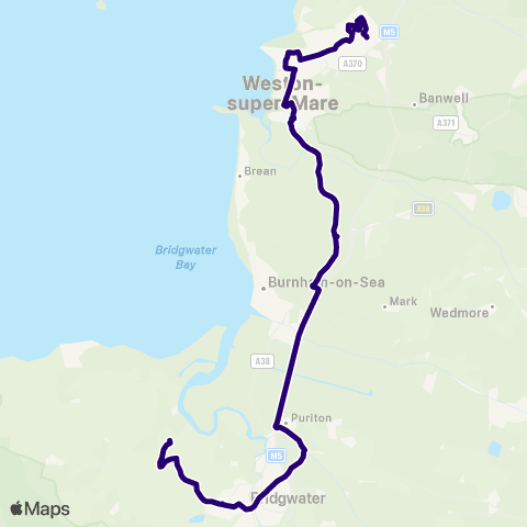 First Bristol Bath & the West Terminus A - Rodway Farm map