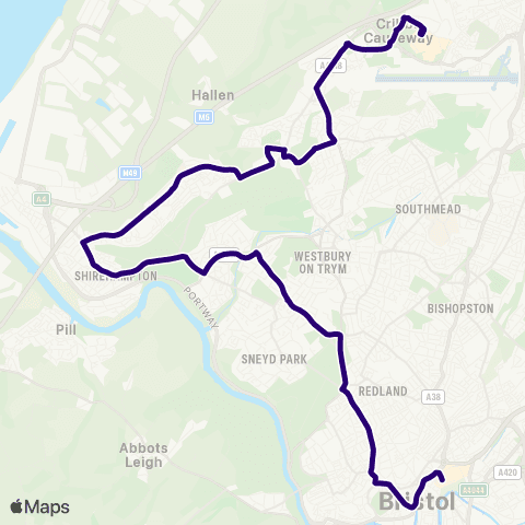 First Bristol Bath & the West Haviland Park - Bathford School map