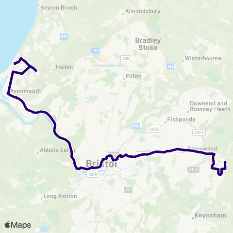 First Bristol Bath & the West Odd Down P&R - SouthGate map