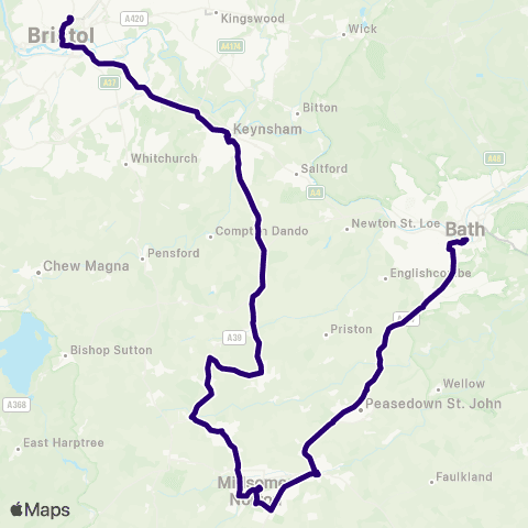 First Bristol Bath & the West Victoria Hall - Bus Station map