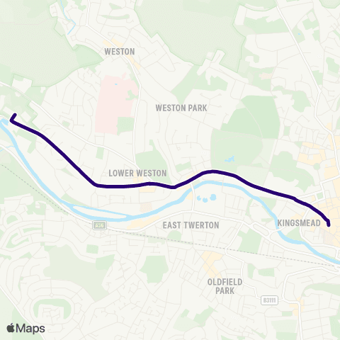 First Bristol Bath & the West Newbridge P&R - Westgate Buildings map