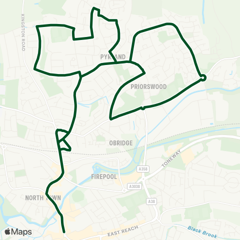 First Buses of Somerset Silk Mills P&R - Silk Mills P&R map