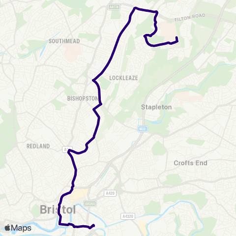 First Bristol Bath & the West Frenchay Campus - Temple Meads Station map