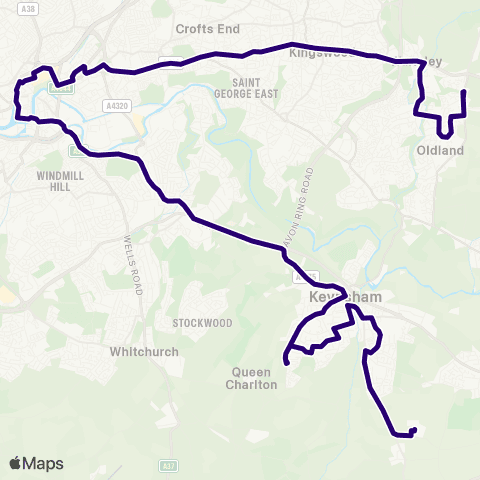 First Bristol Bath & the West Newton Road Shops - The Centre map