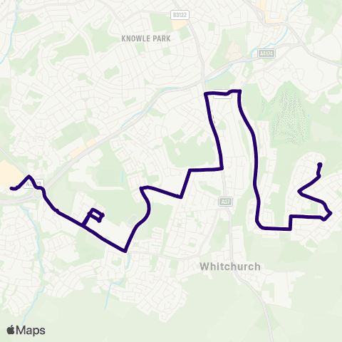 First Bristol Bath & the West The Coots - Imperial Park map