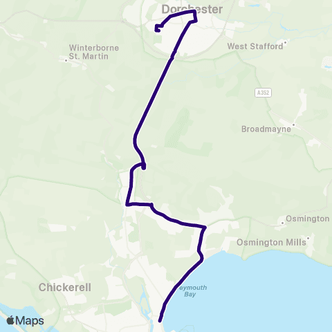 First Wessex Dorset & South Somerset Mansell Square - King Statue K8 Approach map