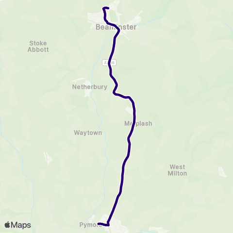 First Wessex Dorset & South Somerset Colfox School - Beaminster School map