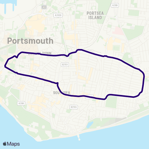 First Portsmouth Fareham & Gosport University House - University House map