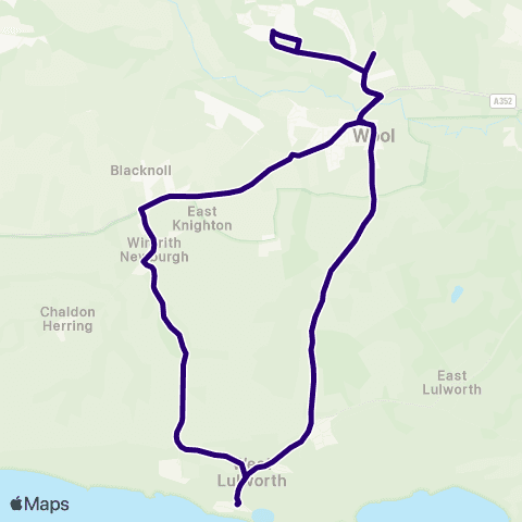 First Wessex Dorset & South Somerset Lulworth Cove - Lulworth Cove map