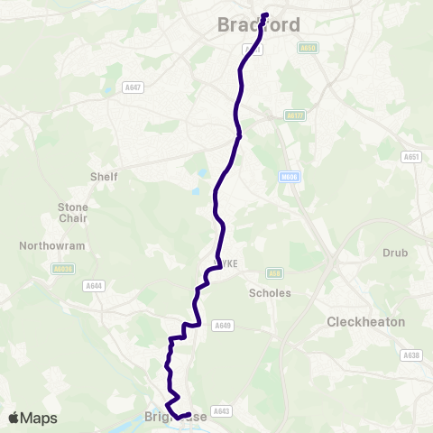 First Bradford  map