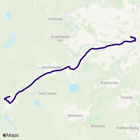 First Halifax Calder Valley & Huddersfield Huddersfield Bus Station - Dirker Drive map