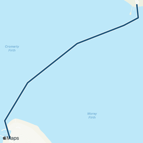 Highland Ferries Cromarty - Nigg map