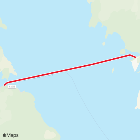 Caledonian MacBrayne Portavadie - Tarbert map