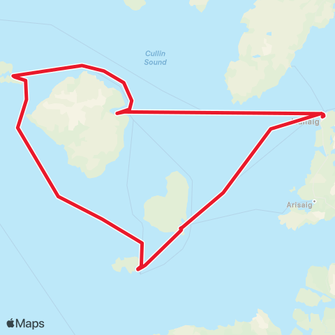 Caledonian MacBrayne Mallaig map