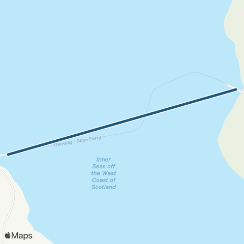 Skye Ferry Glenelg - Skye map