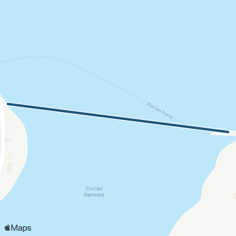 Highland Council Corran Ferry map