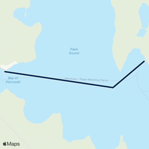 Orkney Ferries Papa Westray map