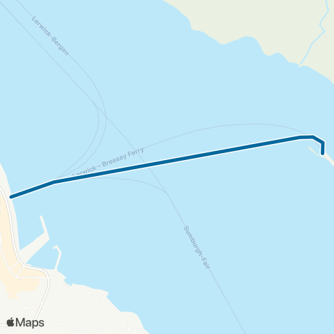 Shetland Ferries Bressay map