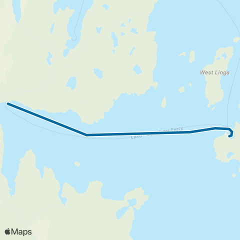 Shetland Ferries Whalsay map