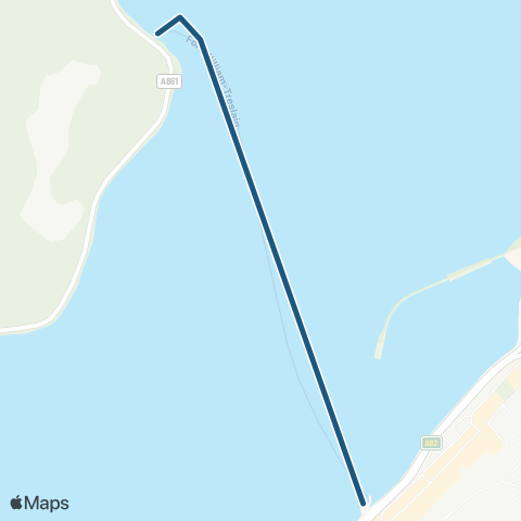 Highland Ferries Ft William - Camusnagaul map