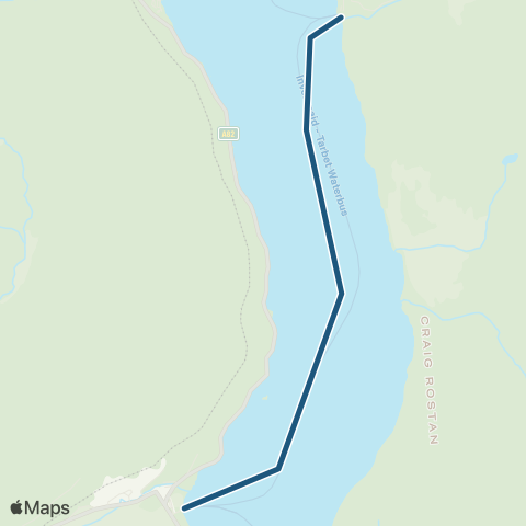 Cruise Loch Lomond Inversnaid Pier - Tarbet (Loch Lomond) Pier map