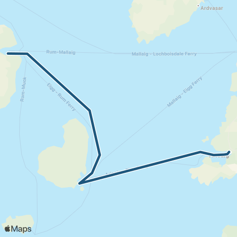 Arisaig Marine Muck Ferry Term - Arisaig Ferry Landing map