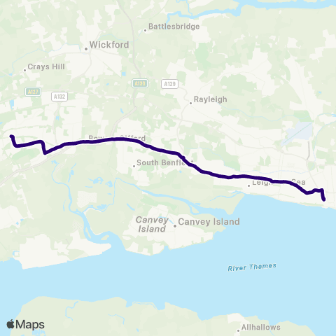 First Essex Bus Station - Travel Centre map