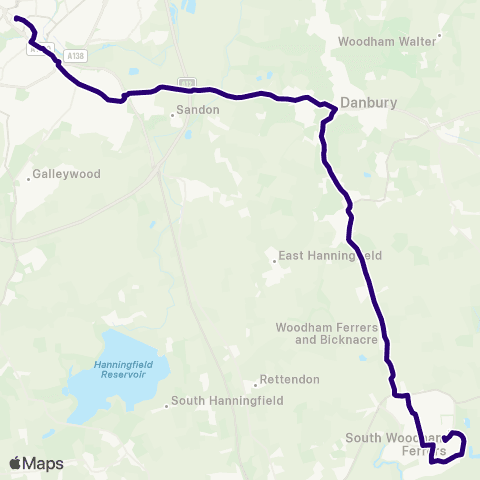 First Essex Asda Store - Bus Station map