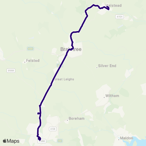 First Essex Bus Station - Ramsey School map
