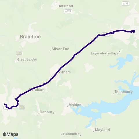 First Essex Osborne Street - Bus Station map