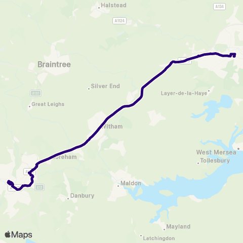 First Essex Bus Station - Osborne Street map