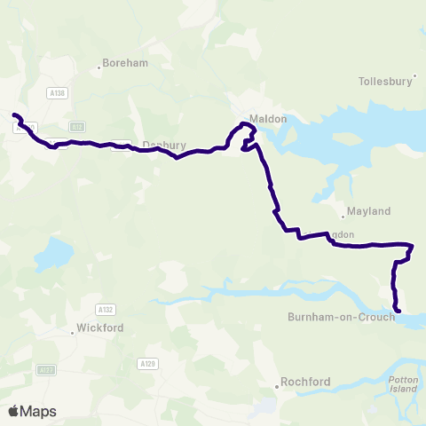 First Essex Clock Tower - Bus Station map