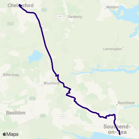 First Essex Coach Station - Bus Station map