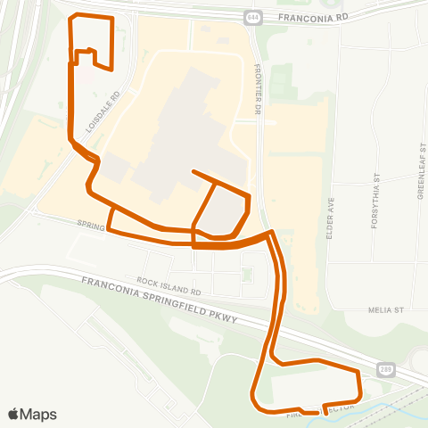 Fairfax Connector Tags Springfield Circulator map