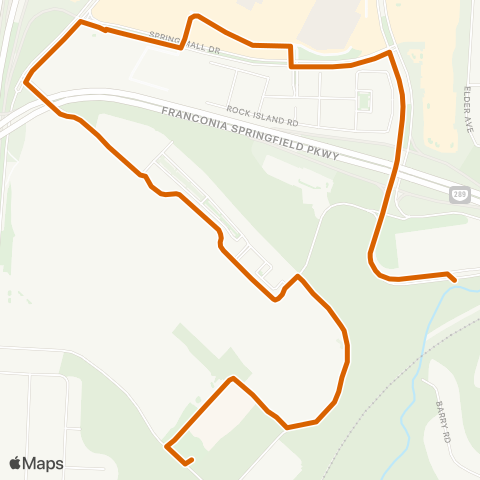 Fairfax Connector Tags Springfield Tsa Lunch map